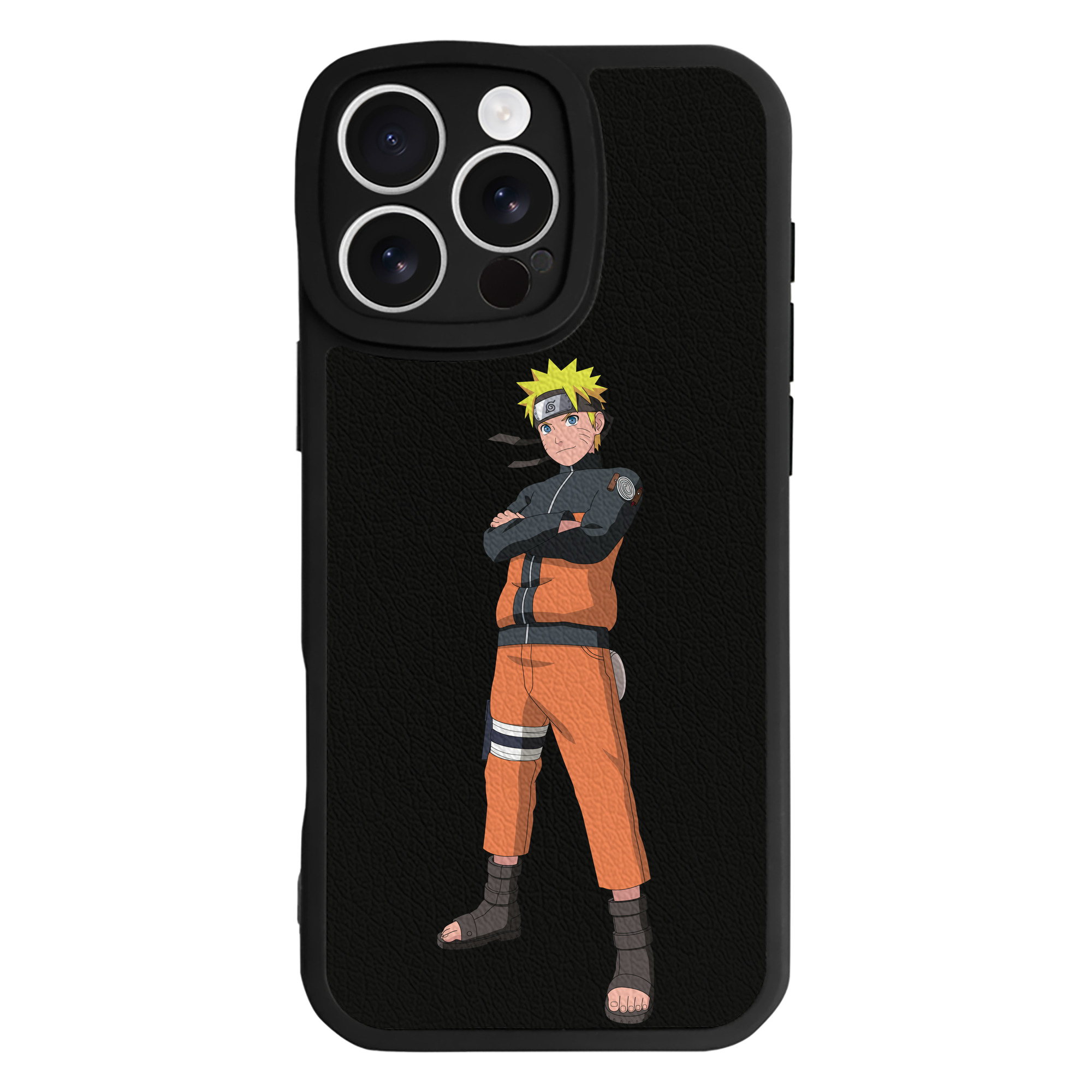 （画像用） NARUTO -ナルト- うずまき ナルト Uzumaki Naruto 【iPhone 16シリーズ対応】シリコンスマホケース（レザー調） 材質：シリコン